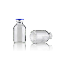 Flacon en verre bleu cobalt à large ouverture pour compléments alimentaires, 4, 5 ml, 10 ml, 20 ml, CA-34
