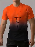 T-shirt personnalisé imprimé d'été pour hommes imprimé D à manches courtes Street Hip Hop haut surdimensionné fabriqué à partir de tissu tricoté vêtements pour hommes