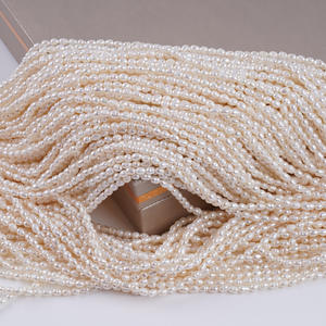 3-4mm Small Baroque Double-Sided <b>Loose</b> Freshwater <b>Pearl</b> Necklace with Light Straight Hole Natural Irregularly Shaped Accessories - Product Image 5