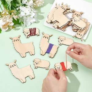 5 pcs mianyang Alpaca xỉa bằng gỗ thêu chủ đề bobbins chủ đề chủ cho Cross Stitch Bông thủ công MaY lưu trữ chủ - Product Image 1