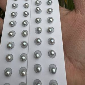 Perlas Sueltas de Akoya de Agua Salada Natural de 5.5-6mm, Luz Intensa, Redondas Básicas, Casi Impecables, Perfectas - Product Image 3