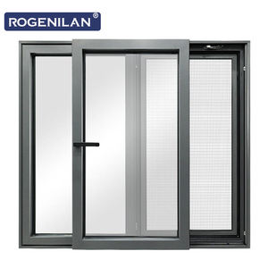 Ventana Corredera de Aluminio ROGENILAN, Proveedor Chino, Ventana Corredera de Doble Vidrio con Mosquitera - Product Image 2