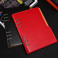 Großhandel custom ring binder hardcover A5 spirale notebook mit teiler