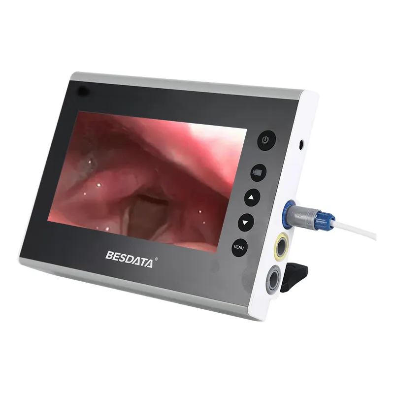 BESDATA High Resolution Reusable Video Laryngoscope Set Airway Management 7 inch Digital Screen