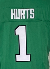Maillots de football américain populaires de haute qualité 2024 pour hommes et femmes, maillot brodé personnalisé, maillots verts, taille américaine # 1 HURTS - Product Image 4