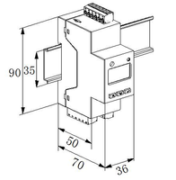Medidor Inalámbrico Monofásico Acrel ADW310 con CT, Plataforma IOT, Monitoreo Remoto de Energía y Gabinete de Gestión de Energía