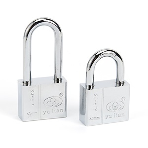 Yüksek Güvenlikli 70mm Krom Kaplama Çift Kilitli Dikdörtgen Anahtarlı Demir Asma Kilit - Product Image 5