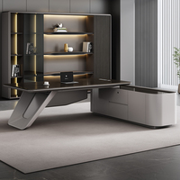 Escritorio Ejecutivo Moderno de Madera de Alta Calidad de 1.4 mm, Muebles de Oficina Modulares para Uso Comercial