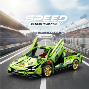 Compatible con Bloques de Construcción, Coche Deportivo Negro Dorado <span class=keywords><strong>Apollo</strong></span> <span class=keywords><strong>EVO</strong></span>, Juguete Educativo para Niños, Plástico ABS, Escala 1:18 - Product Image 5