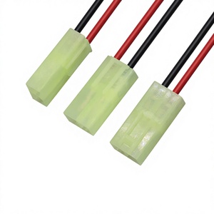 Câble de borne <span class=keywords><strong>Tamiya</strong></span> EL4.5 mâle-femelle 2P rouge et noir, âme en cuivre étamé, pour batterie et ESC de modèle d'avion - Product Image 3