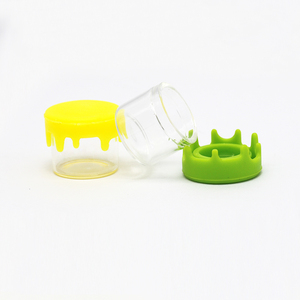 Mini Tarro de Especias de Vidrio Hermético, Recipiente de Vidrio en Forma de Gota de <span class=keywords><strong>Agua</strong></span> con Tapa Sellada de Silicona, Contenedor Reutilizable para Almacenamiento de Alimentos - Product Image 4
