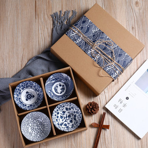 Juego de Tazones de Cerámica Modernos de Alta Gama, Apilables, de 4.5 Pulgadas, en Caja de Regalo, para Regalos Empresariales o de Boda - Product Image 3