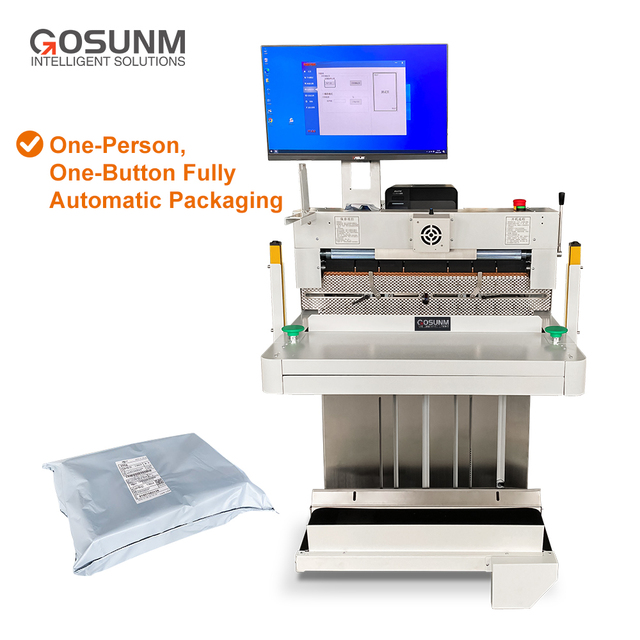 Automatic E-commerce Smart Express Packaging Bag Printing and Packaging Machine with Scanner and Printer Label