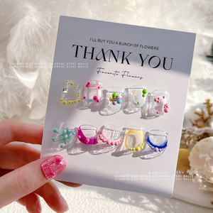 Lot de 6 bijoux boule d'acier, macaron bulle perle taille mixte ongles <span class=keywords><strong>caviar</strong></span> 3D breloques pour ongles, nouveauté - Product Image 3