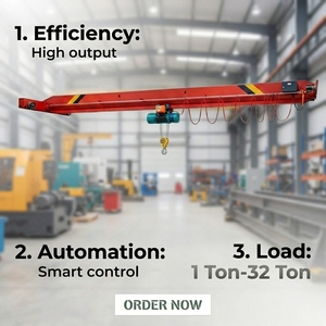High Quality 3 Ton 5 Ton 10 Ton Single Girder Overhead Crane 20 Ton 32 Ton Bridge Crane - Product Image 1