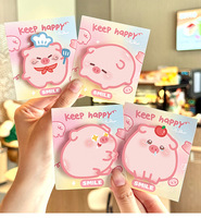 Blocs-notes créatifs pour étudiants, blocs-notes mignons en forme de cochon rose, notes autocollantes kawaii pour enfants