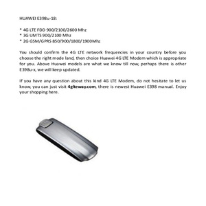 Bản gốc hua-wei Dongle <span class=keywords><strong>E398</strong></span> E398u-18 không dây băng thông rộng <span class=keywords><strong>USB</strong></span> Stick 4G <span class=keywords><strong>modem</strong></span> 4G LTE Dongle E398u-18 - Product Image 2