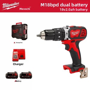   <span class=keywords><strong>Taladro</strong></span> <span class=keywords><strong>Percutor</strong></span> Inalámbrico <span class=keywords><strong>M18</strong></span> BPD de 18V y 13mm, 2 Velocidades, 60Nm, para Concreto/Madera/Acero - Product Image 2