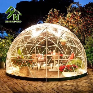 Tienda de Campaña Domo de PVC de Lujo de 6 m, Tienda de Campaña Geodésica Moderna para Acampar al Aire Libre - Product Image 1