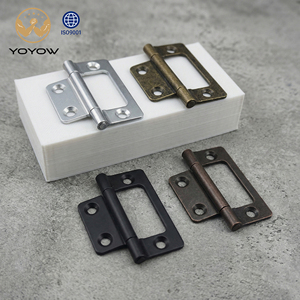 Charnière papillon en acier de 2 pouces, finition laiton foncé, pour lit pliant antique, porte en bois, armoire, quincaillerie de meubles - Product Image 1