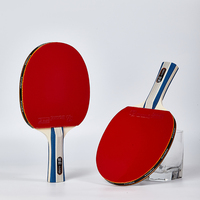 Raquette de tennis de table en bois pur Kuangfeng professionnel 5 étoiles avec batte de ping-pong à vitesse avancée pour l'entraînement des joueurs