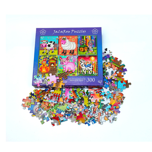 Câu Đố Ghép Hình Trẻ Em Bằng Giấy Động Vật Oem 300 Mảnh Chất Lượng Cao - Product Image 1