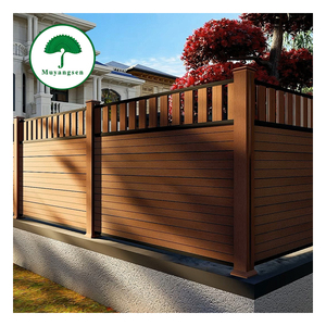 Clôture de jardin en bois composite recyclable WPC de 5 pieds, design innovant, panneau extérieur en plastique pour la protection de la vie privée - Product Image 1