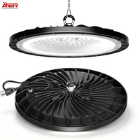 Projecteur LED UFO à moulage privé en gros, 100W 150W 200W, design fin DOB, étanche IP65, lampe LED industrielle, usine OEM