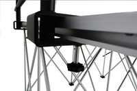 Plateforme de scène portable en aluminium avec design de cabine DJ légère pour mariages, événements scolaires, fêtes et clubs