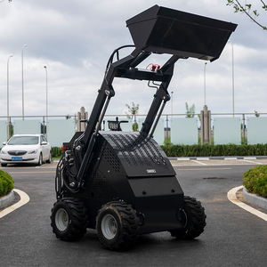 मोटर इंजन पंप गियरबॉक्स सहित डीजल क्रॉलर व्हील आवश्यक घटकों के साथ मिनी स्किड स्टीड लोडर - Product Image 3