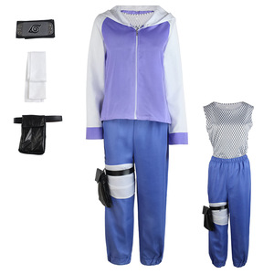 Disfraz de Hinata Hyuga, conjunto completo de disfraz de anime para niñas, material de poliéster, primavera 2022 - Product Image 1