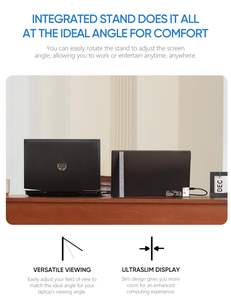 <span class=keywords><strong>Arzopa</strong></span> A1S écran FHD Rechargeable 14 pouces IPS USB Type C double moniteur de jeu Mobile Portable pour ordinateurs portables - Product Image 5