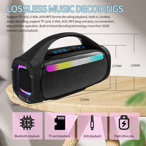 Portable <b>Speaker</b> 60W RGB Light Powerful Bass Outdoor Wireless <b>Speaker</b> - Product Image 4