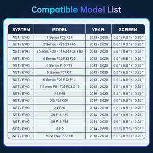 Yol üst kablosuz Carplay güçlendirme kiti dekoder BMW 1 2 3 4 5 serisi X1 X3 X4 Mini F54 NBT EVO sistemi ile F55 F56 2013-2020 - Product Image 2