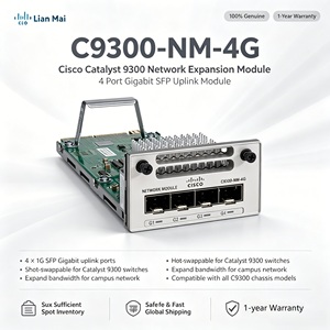 โมดูลขยายสวิตช์ SFP กิกะบิต 4 พอร์ต รุ่น C9300-NM-4G 9300 ของแท้ แบรนด์ใหม่ ซีลโรงงาน - Product Image 2