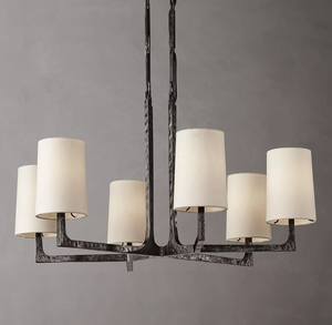 Cozee Élégant Simple Luminaire Lustre Hôtel Intérieur Maison Déco. Luminaire Suspendu Vintage Wright Lustre Rond 36 "CZ2897/6 - Product Image 3