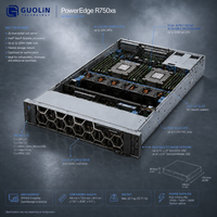 Serveur rack 2U Dell PowerEdge R750xs d'origine avec système préinstallé de stockage logiciel Intel Xeon Enterprise