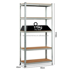 Korozyona Dayanıklı Galvanizli Gri Demir Tel Örgü Raf 1.5mm Raflı Civatalı Çelik Depolama Çözümü - Product Image 3
