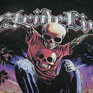 T-Shirt da Uomo con Maniche Corte, Design con Orlo Inferiore, Tessuto in Cotone French Terry con Stampa DTG Personalizzata e Lavaggio Chiaro - Product Image 2