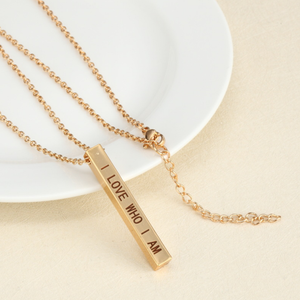 สร้อยคอแท่งเงินจูงใจสำหรับคู่รักขนาด5*40มม. สินค้าขายดี - Product Image 4