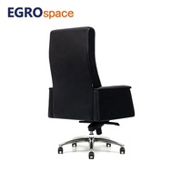 Fauteuil de bureau de direction en cuir de luxe à dossier haut, inclinable, pour réception, fabriqué par EGROspace Factory