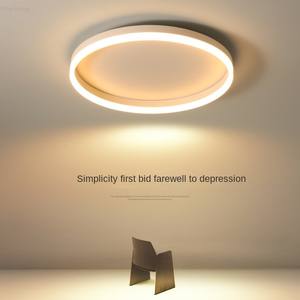 Plafonnier LED en fer minimaliste nordique, design moderne, forme circulaire, adapté aux chambres à coucher, aux salles d'étude, protection IP44, CRI élevé - Product Image 3