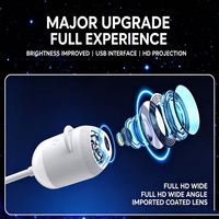 Lampe de projection LED ABS moderne à motifs variés, projecteur USB mini, veilleuse, lumière d'ambiance pour chambre et voiture