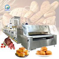 OCEAN Four à tunnel de boulangerie à hamburger à convoyeur électrique industriel pour gâteau au pain