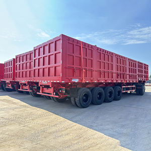 Sıcak satış yandan boşaltma römork çok akslar yan damperli 25 ton 45 CBM damperli satılık yarı römork - Product Image 5