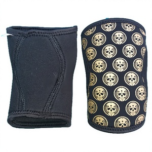 Genouillère de musculation sur mesure, protection flexible en Spandex et Nylon de 7 mm, épaisse et résistante pour la force athlétique - Product Image 1