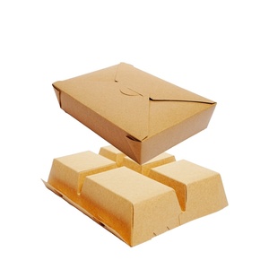 Customized High-quality Eco-friendly Biodegradable Recycled Materials Food Grade Kraft <strong>Paper</strong> <strong>Box</strong> Lid Noodle Salad Takeaway - Product Image 4