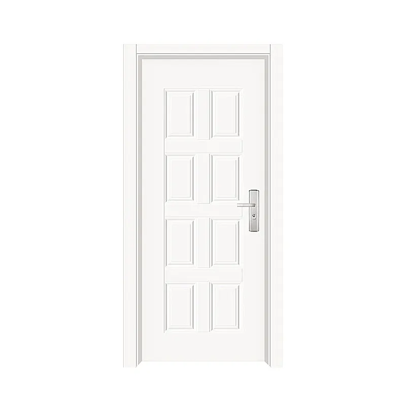 2021 Hot Selling High Quality White Color Home Bedroom UPVC Door with Pine Wood Jamb