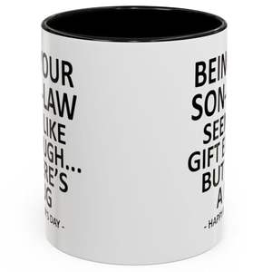 Taza <span class=keywords><strong>de</strong></span> Café Divertida con la Frase 'Ser tu suegro parece ser suficiente como regalo' para el Día <span class=keywords><strong>de</strong></span> la Madre, Regalos para la Suegra, Taza <span class=keywords><strong>de</strong></span> Cerámica <span class=keywords><strong>de</strong></span> 11 oz - Product Image 2