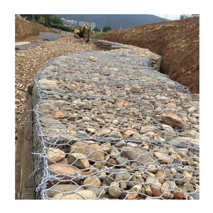 Mạ kẽm bện dây lưới đá lồng rockfall Net bảo vệ cho lũ sông giữ lại tường Hàn gabion lưới cắt - Product Image 3